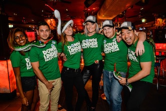 Down Under Party team at Melbas on the Park Schoolies Party Professionals