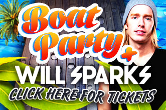 Schoolies boat party and Will Sparks party ticket in Surfers Paradise