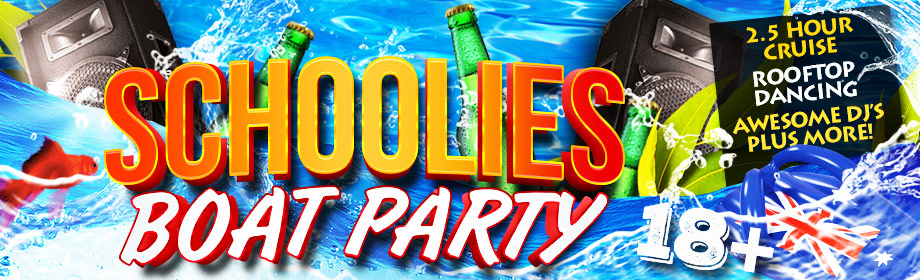 schoolies over 18 Boat party in the Gold Coast