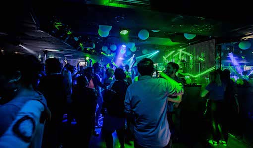 Pumping dancefloor at Cocktails nightclub in Surfers Paradise during a Gold Coast party tour