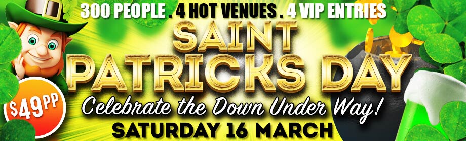 Down Under St Patrick's Day 2019 pub crawl in Surfers Paradise Gold Coast