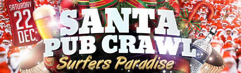 Santa Pub Crawl Surfers Paradise Sat 22 Dec 2018